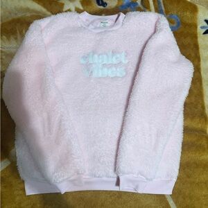 No Boundaries Soft Pink Fleece Top